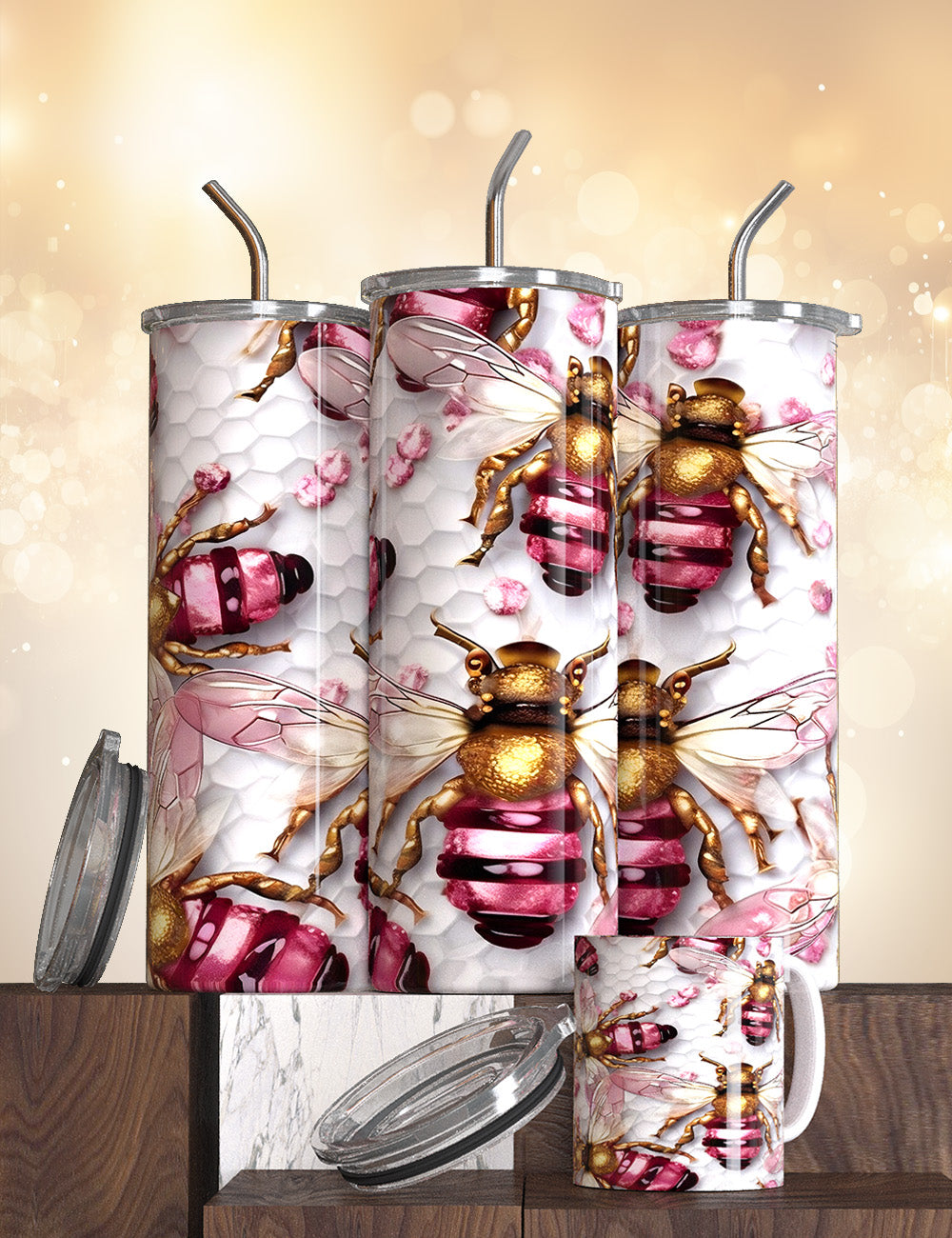 Bee’s luxury tumbler @20% off