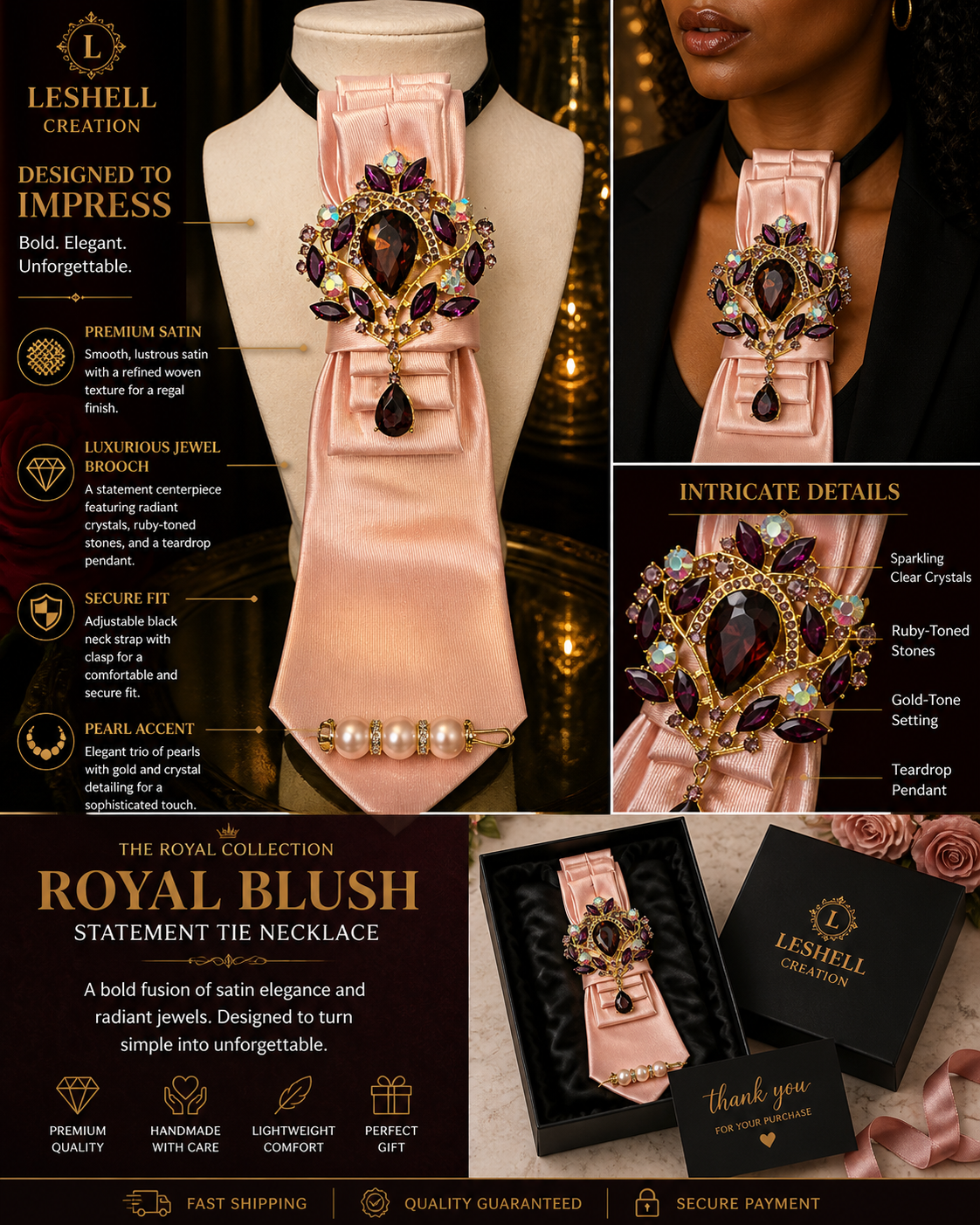 Royal Collection Statement Tie Necklace