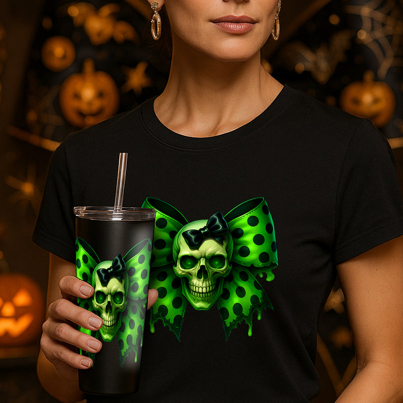 Halloween Bow tie and pumpkin tumblers