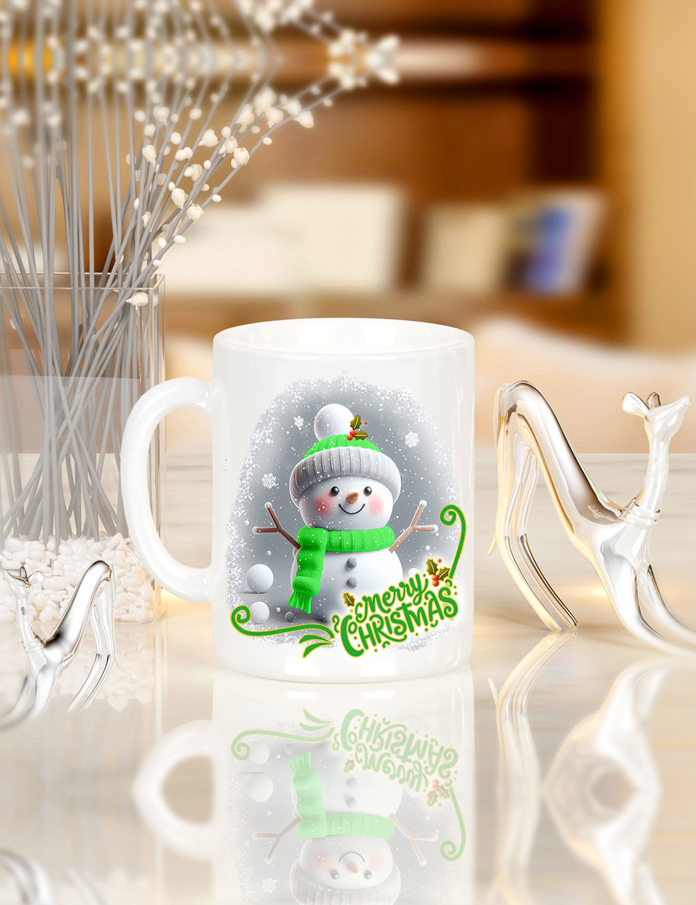 Snowman cup & reindeer tumblers