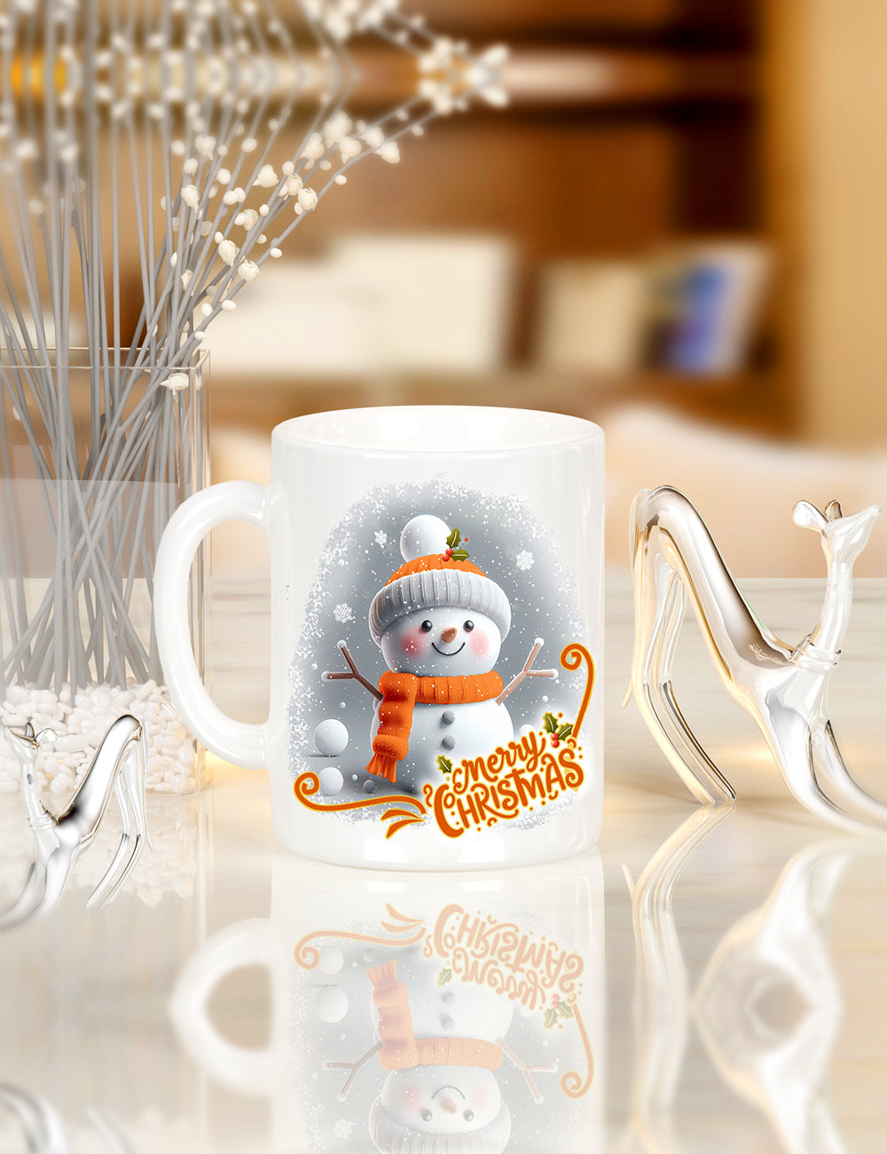 Snowman cup & reindeer tumblers