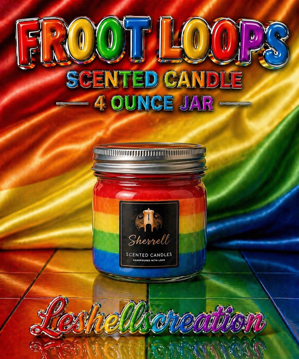 16oz Fruit Loops Scented Candle