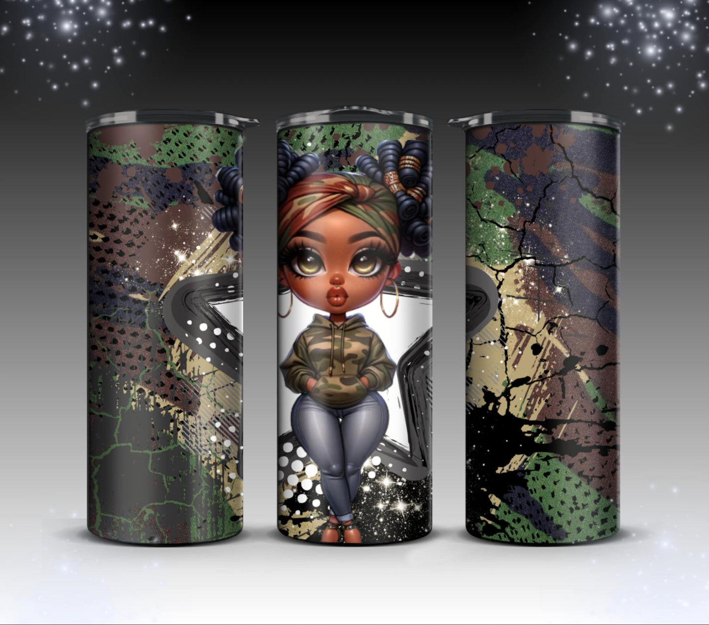 Camouflage girls Tumblers