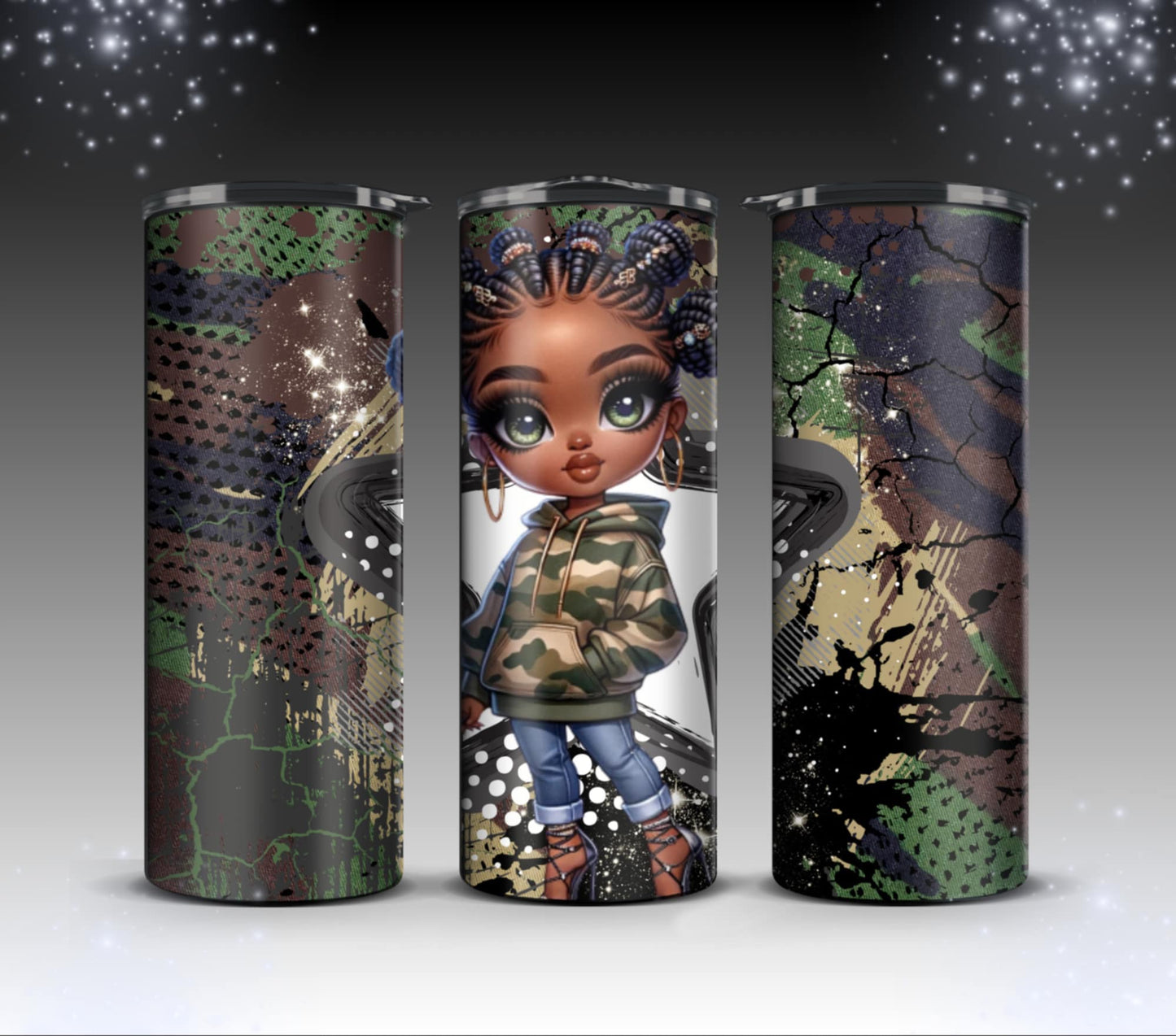 Camouflage girls Tumblers