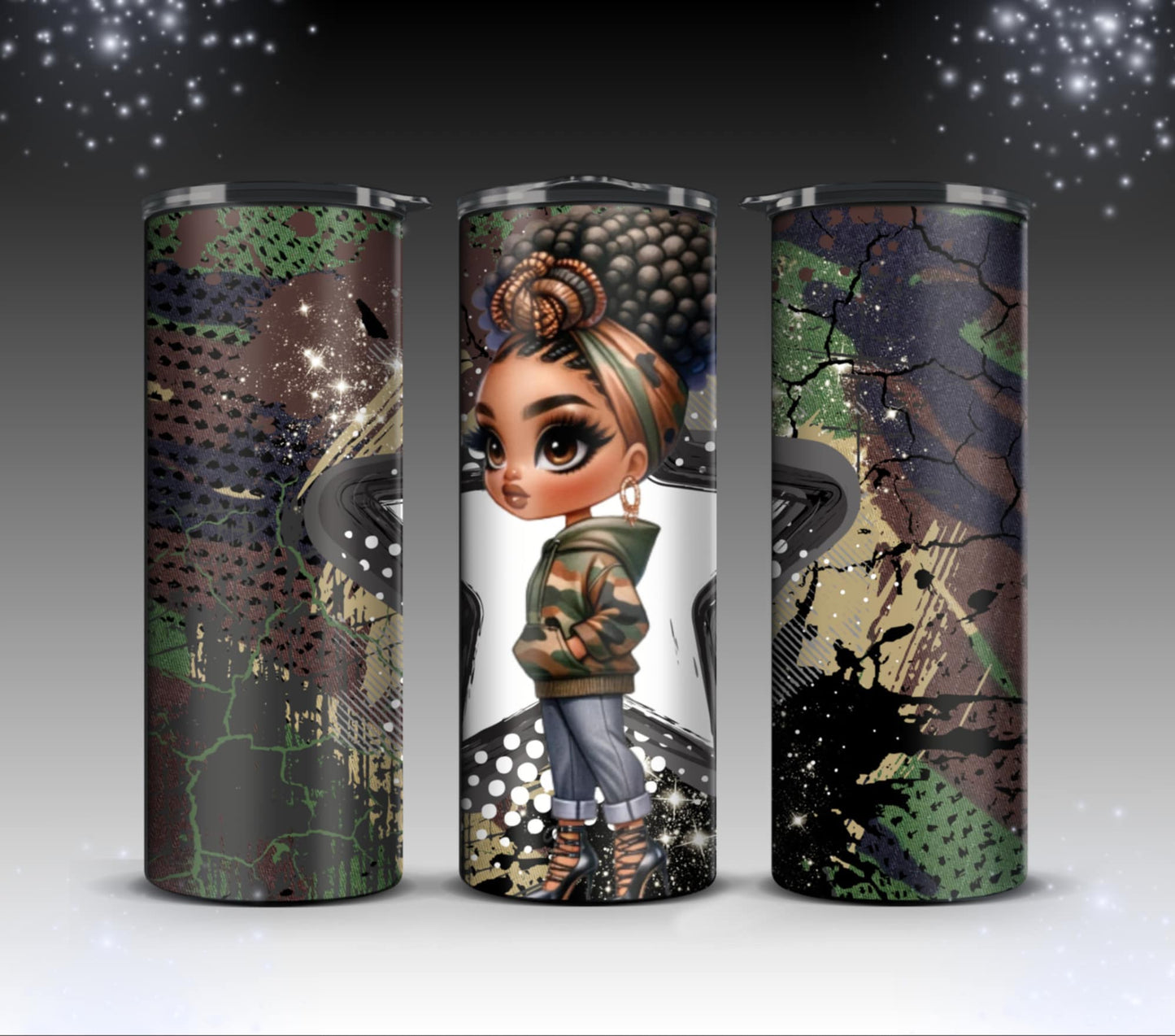 Camouflage girls Tumblers