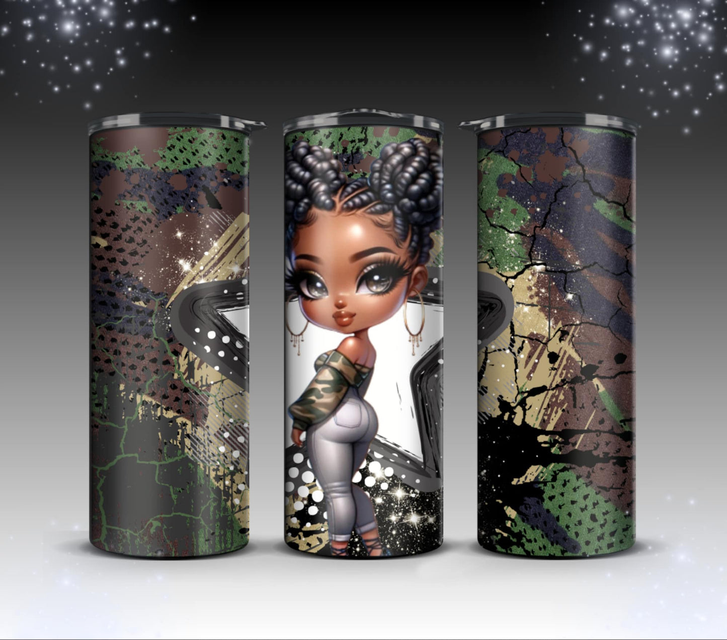 Camouflage girls Tumblers