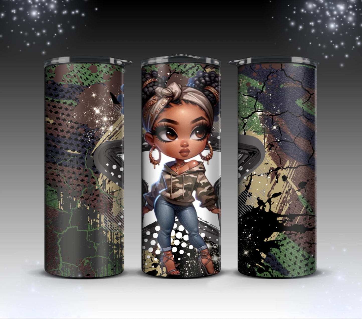 Camouflage girls Tumblers