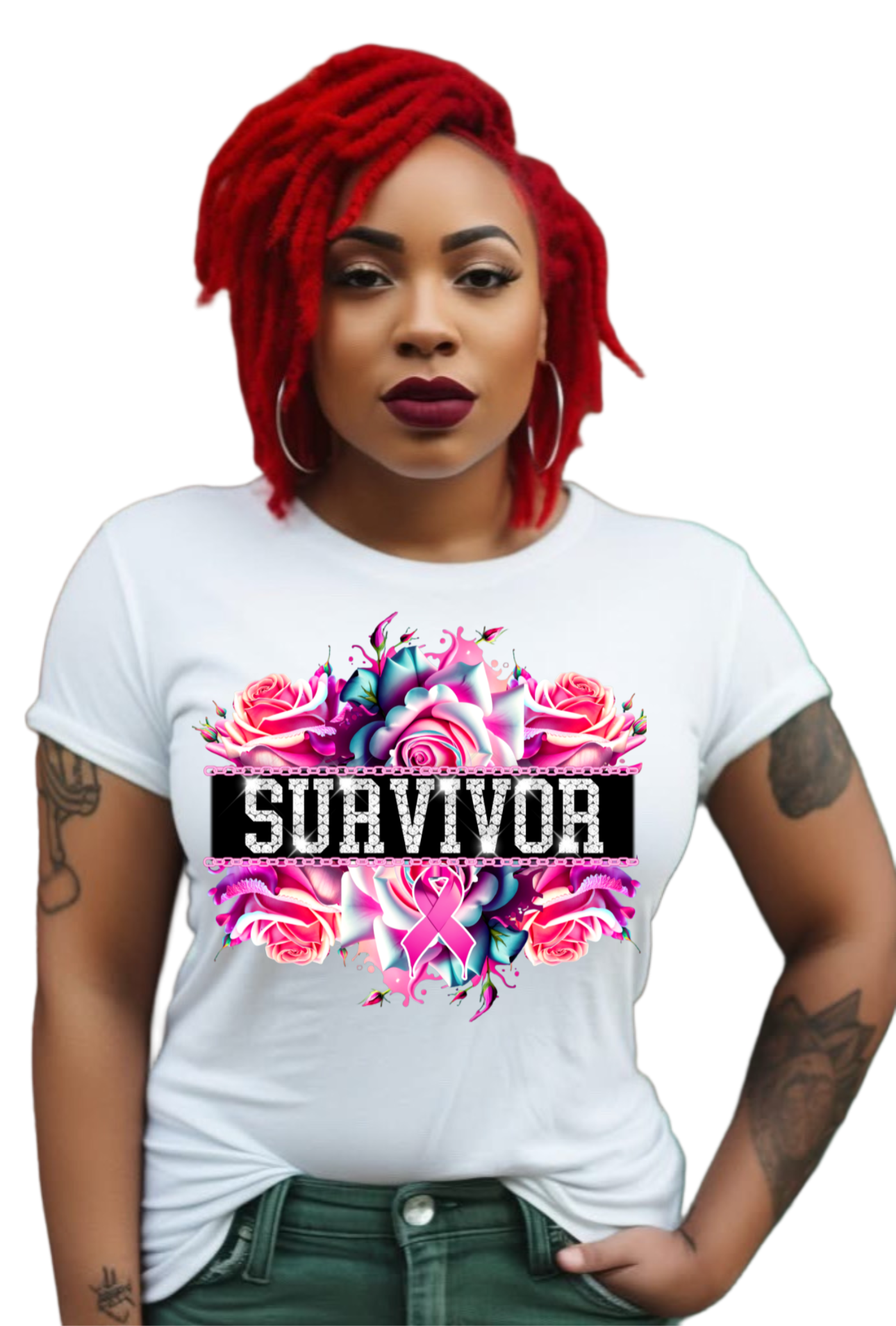 reast Cancer Awareness Tee – Survivor | Fighter | Warrior