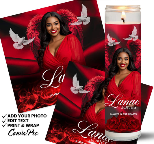 Healing Garden Candles by Sherrell Candles LLC custom-made at your photo name