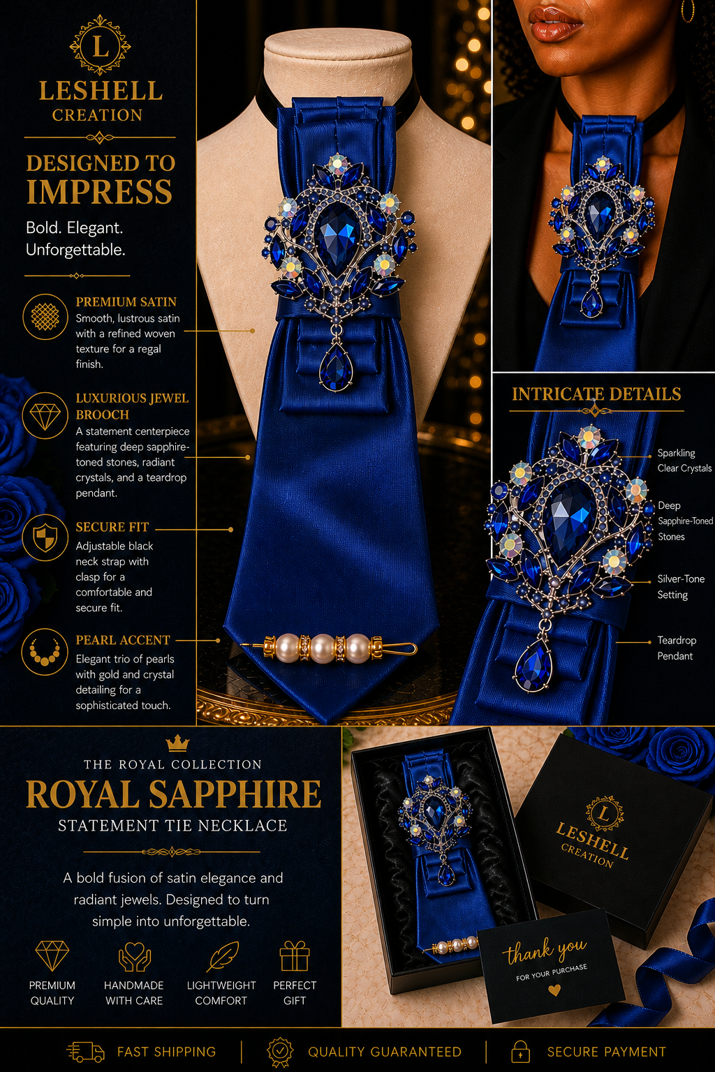 Royal Collection Statement Tie Necklace