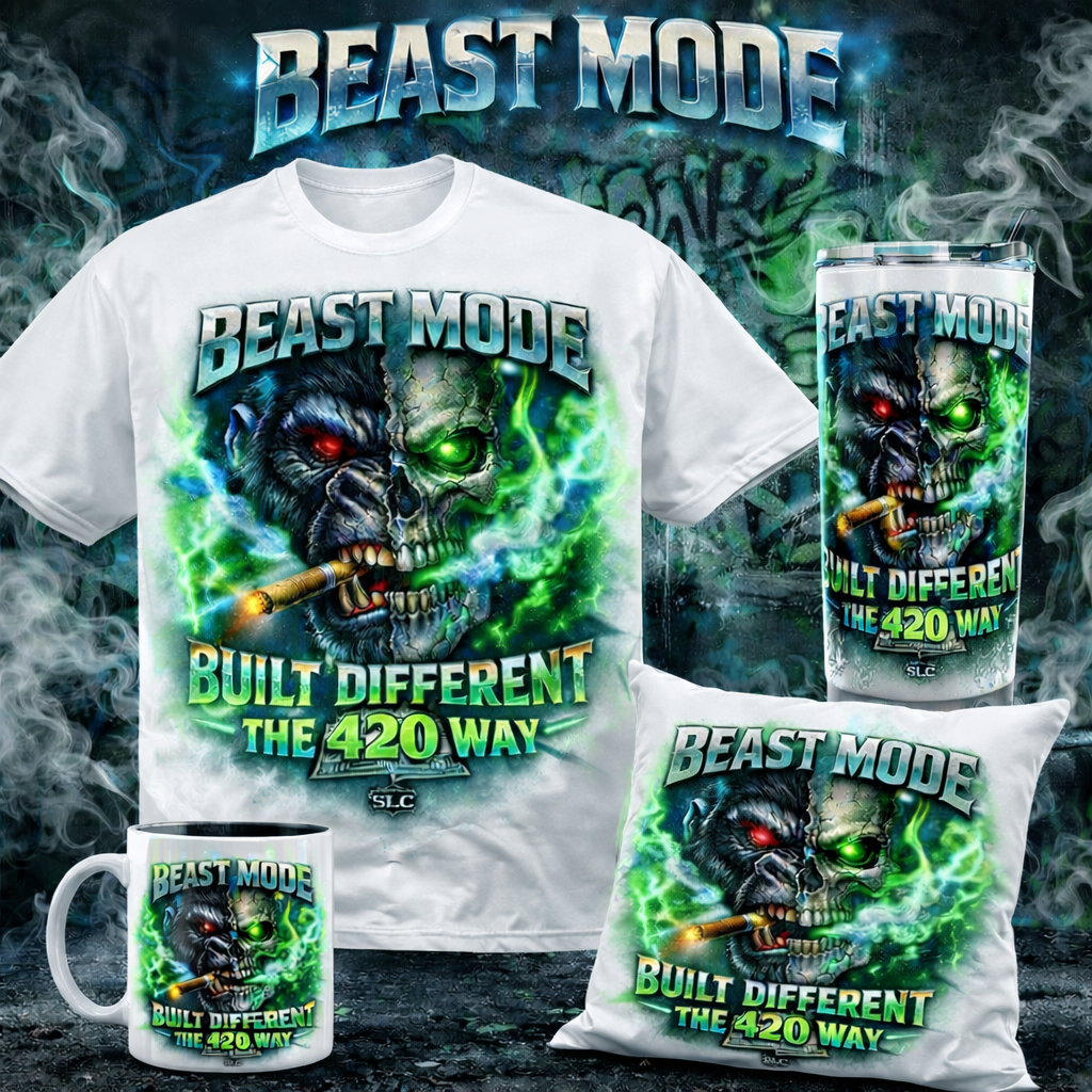 BEAST MODE: Built Different 420 Way – Premium Graphic Tee & Matching Set