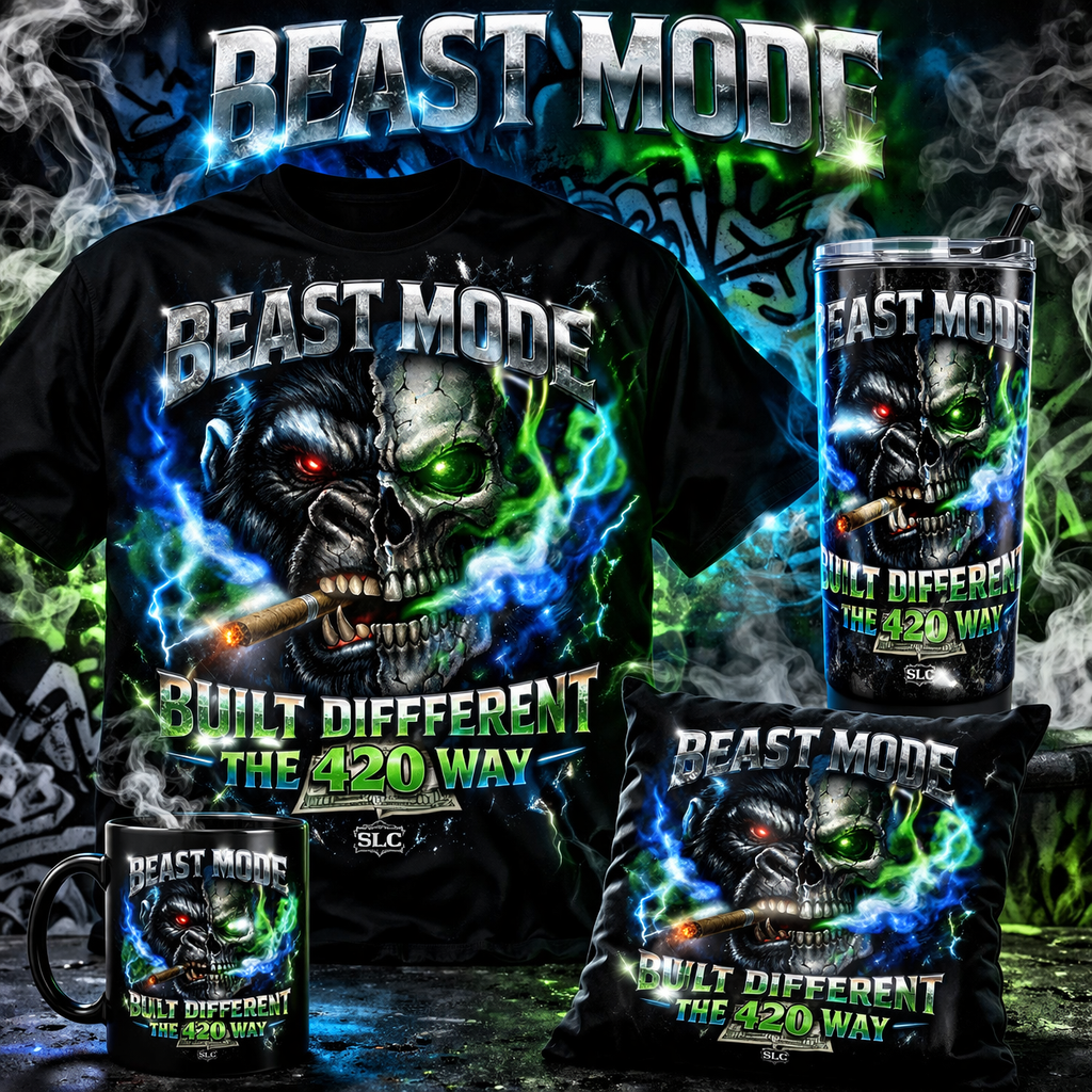 BEAST MODE: Built Different 420 Way – Premium Graphic Tee & Matching Set