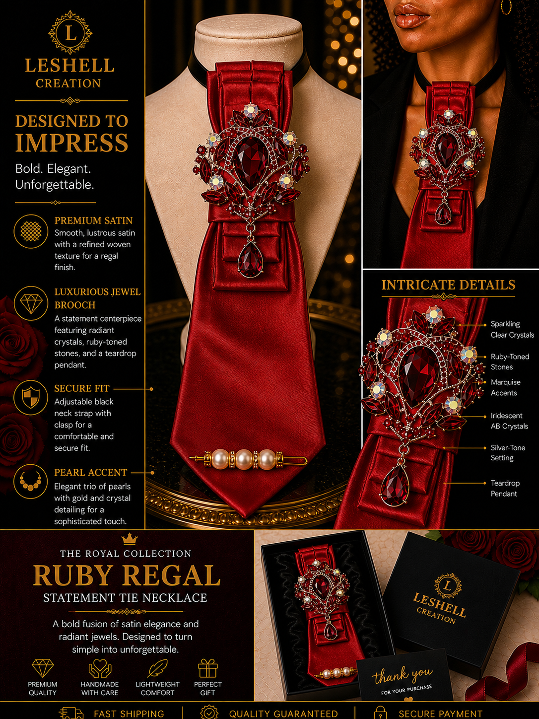 Royal Collection Statement Tie Necklace