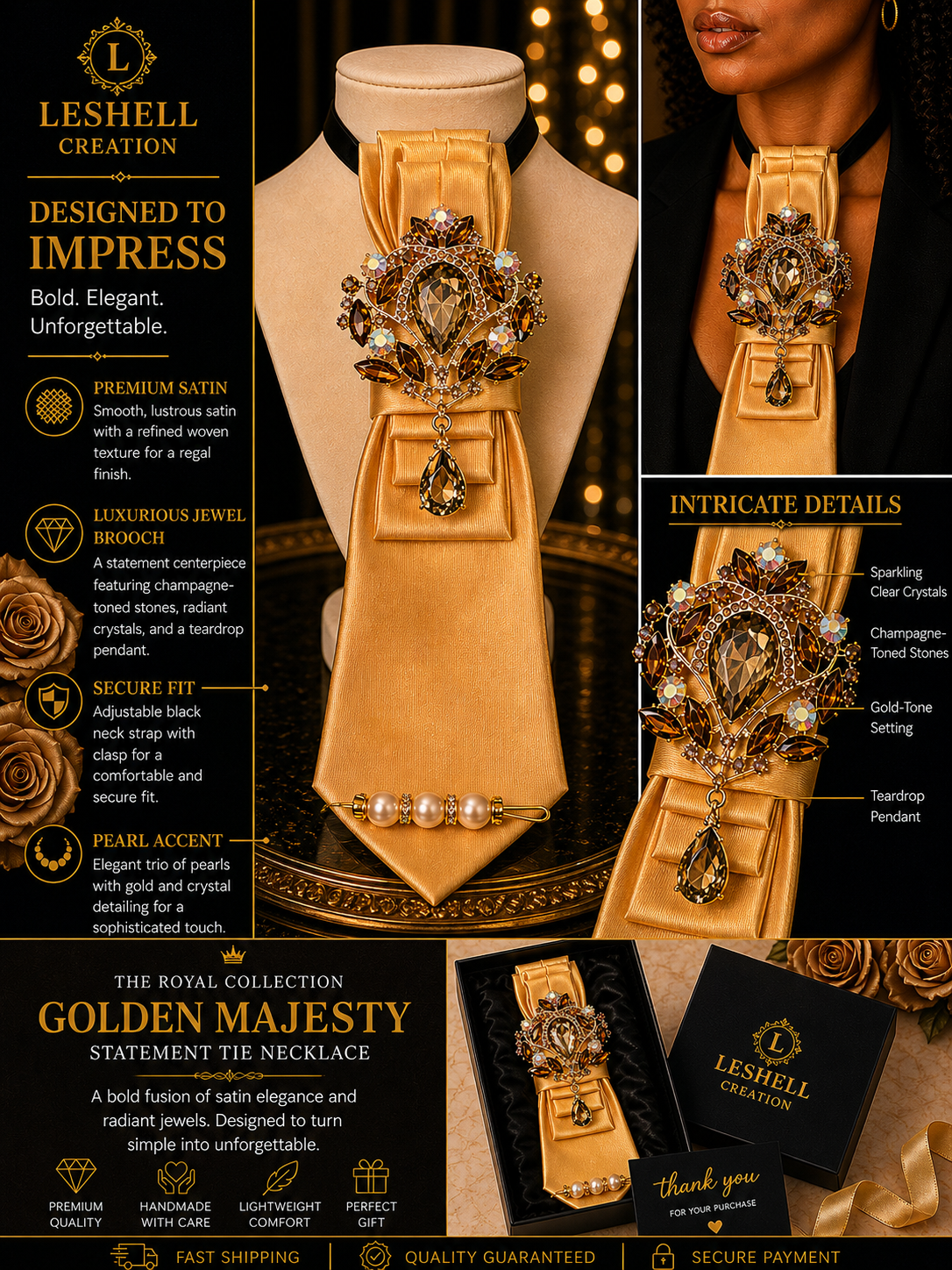 Royal Collection Statement Tie Necklace