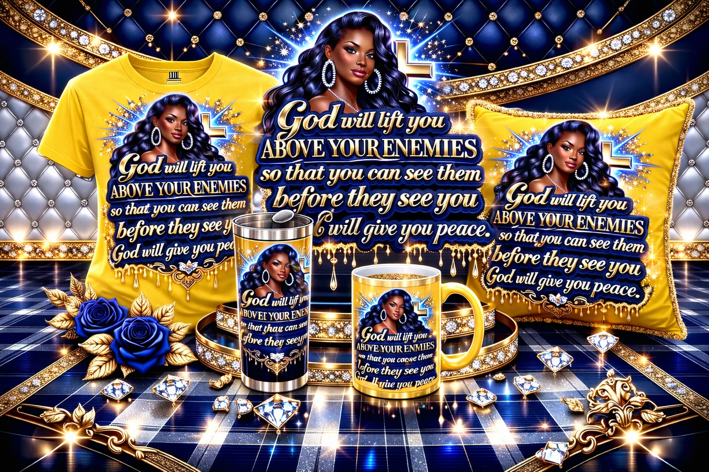 GOD WILL LIFT YOU ABOVE YOUR ENEMIES SO THAT YOU CAN SEE THEM BEFORE THEY SEE YOU.