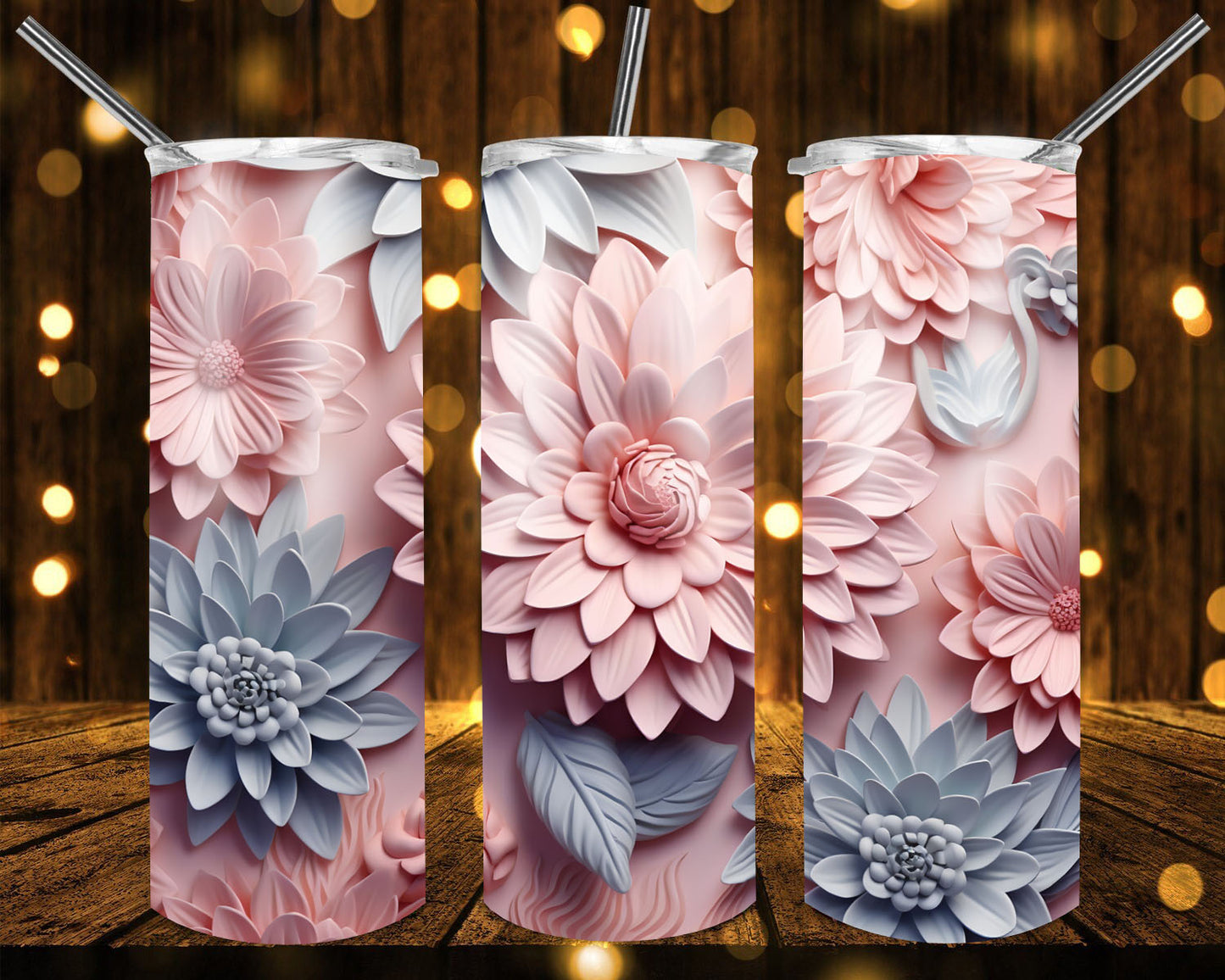 Flowers tumblers