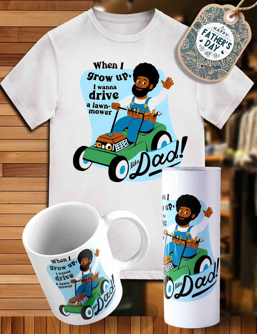 Father’s Day trio shirt, tumbler, cup