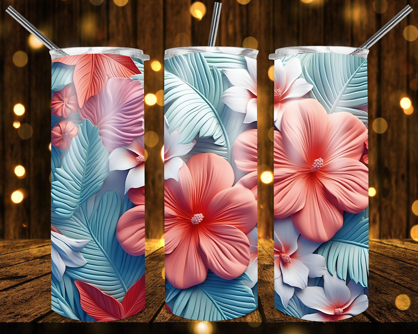 Flowers tumblers