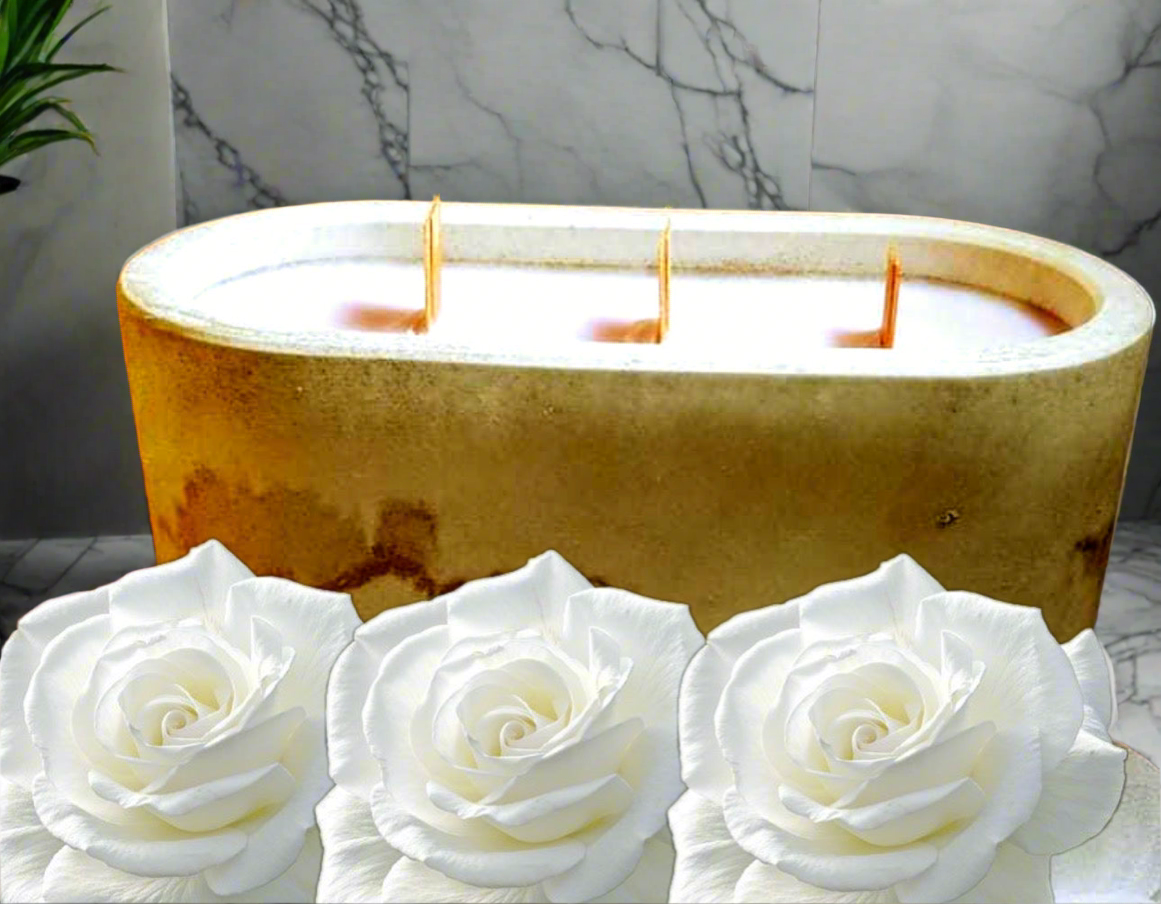 “Luxe Serenity Candle by Sherrell Candles LLC creates after your purchase