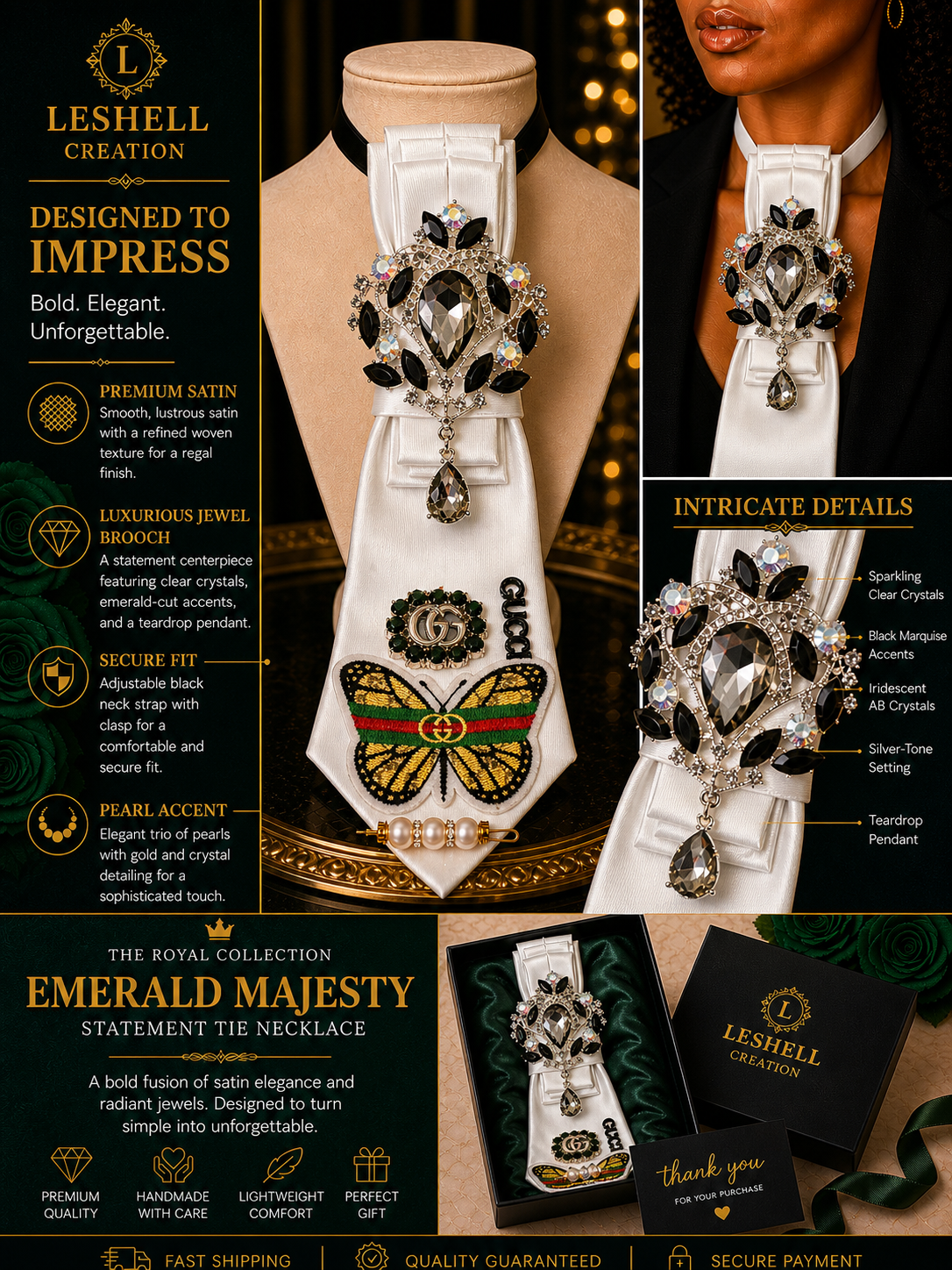 Royal Collection Statement Tie Necklace