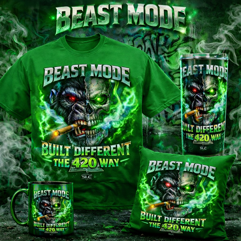 BEAST MODE: Built Different 420 Way – Premium Graphic Tee & Matching Set
