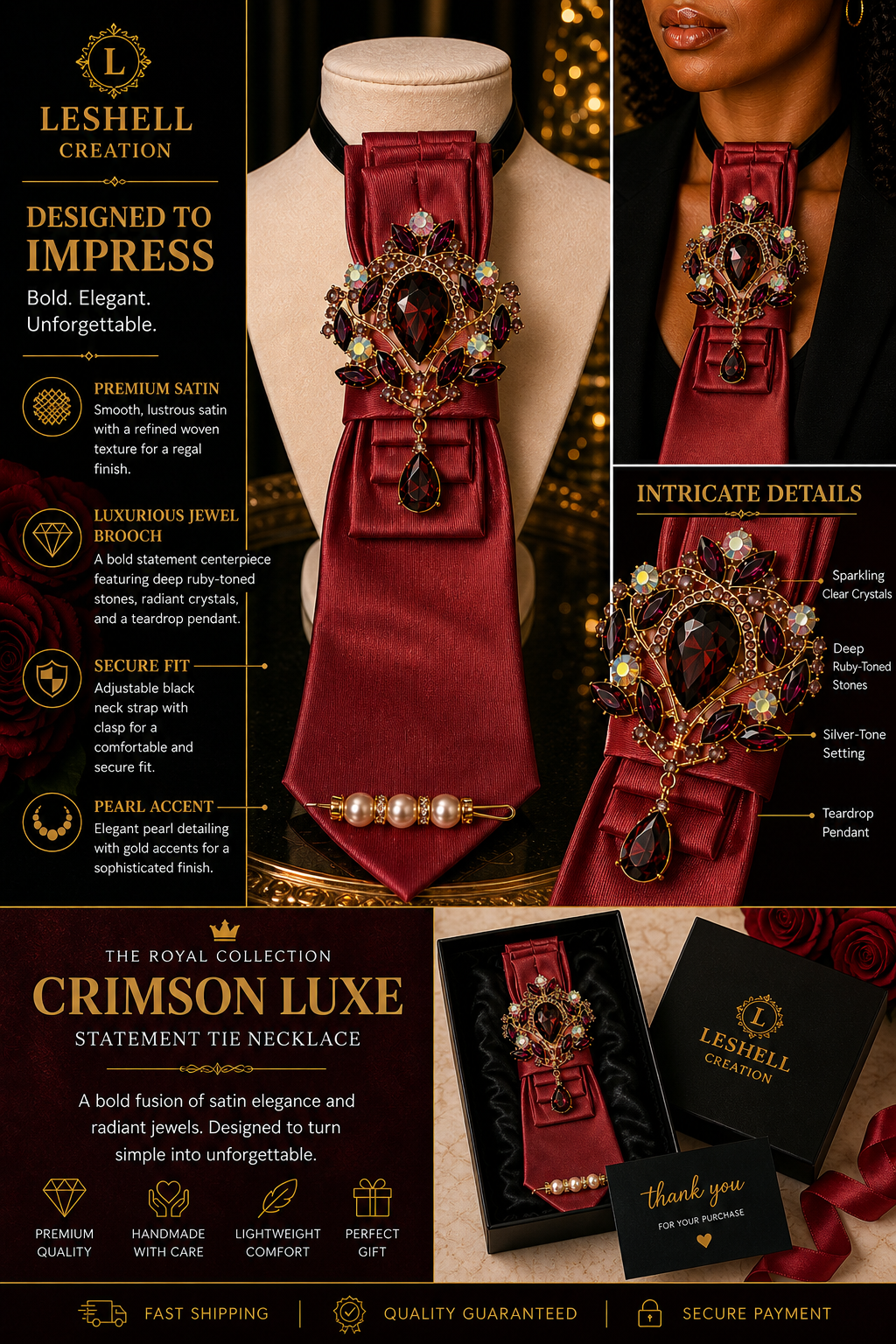 Royal Collection Statement Tie Necklace