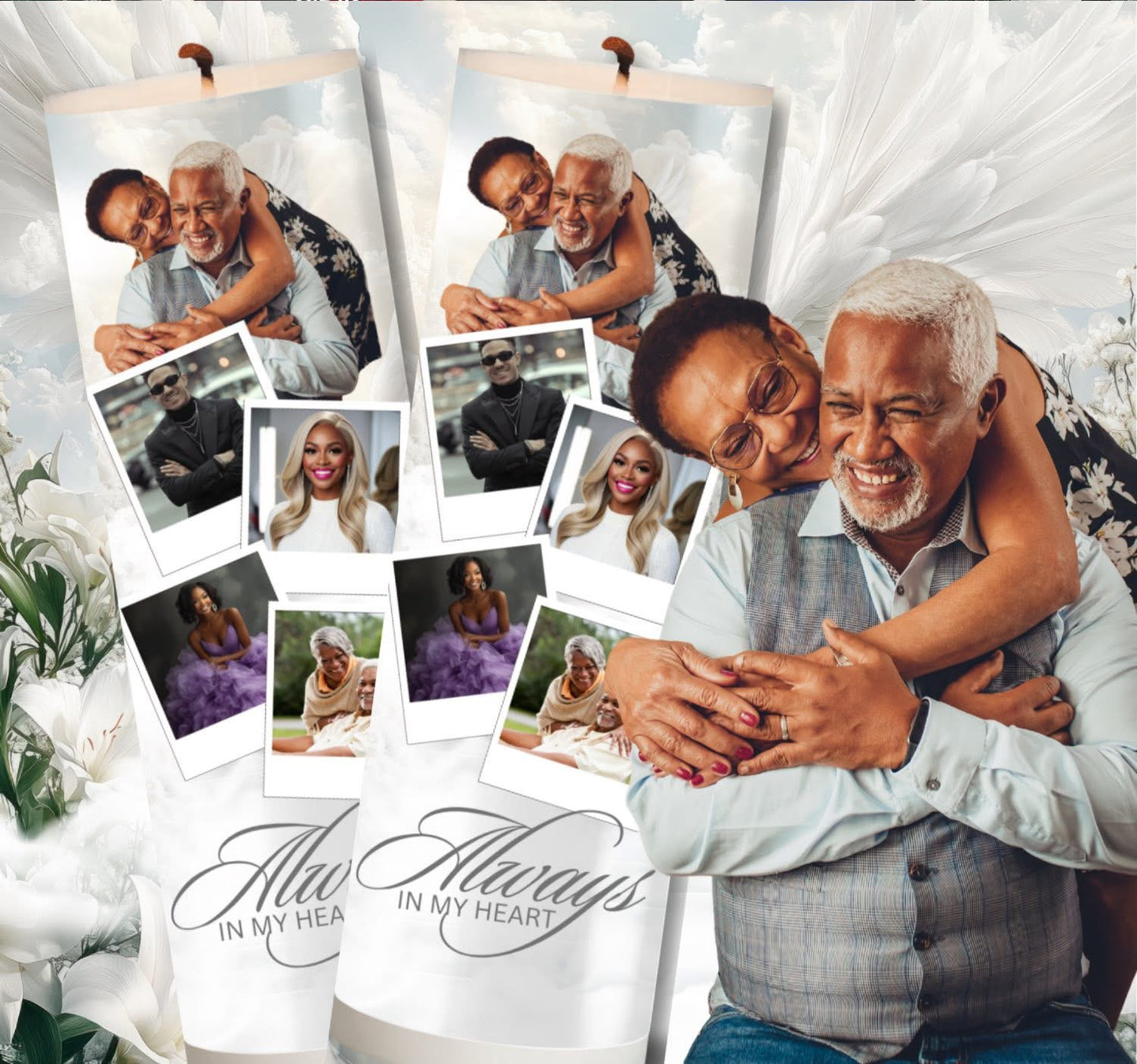 Healing Garden Candles by Sherrell Candles LLC custom-made at your photo name