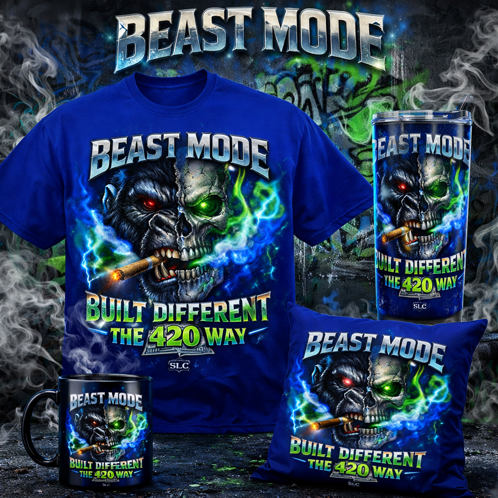 BEAST MODE: Built Different 420 Way – Premium Graphic Tee & Matching Set