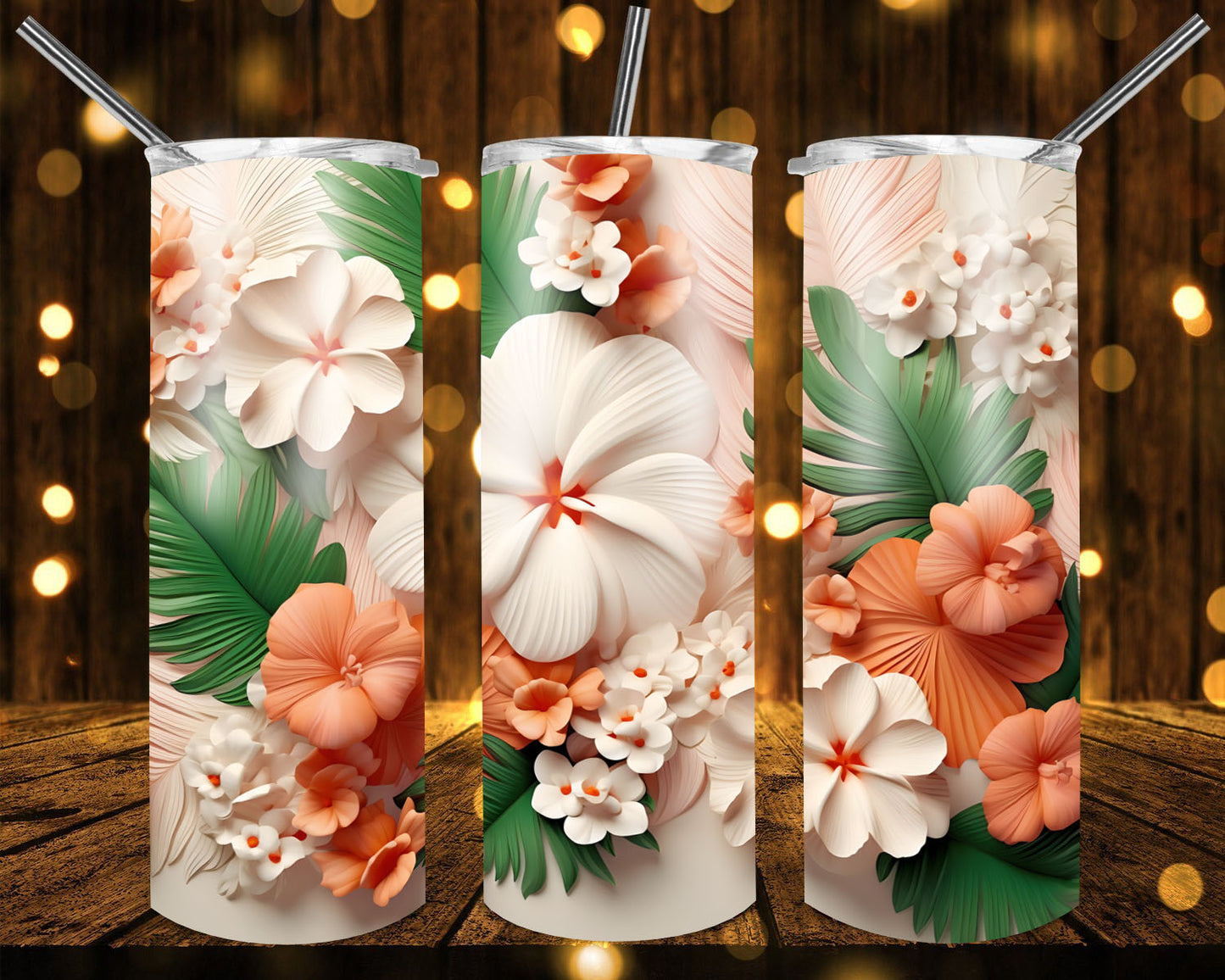 Flowers tumblers