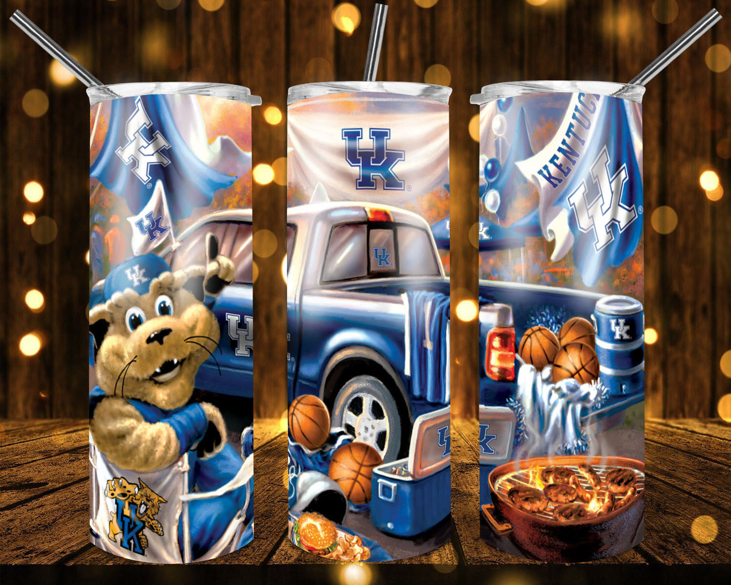 College football team badass trucks tumblers