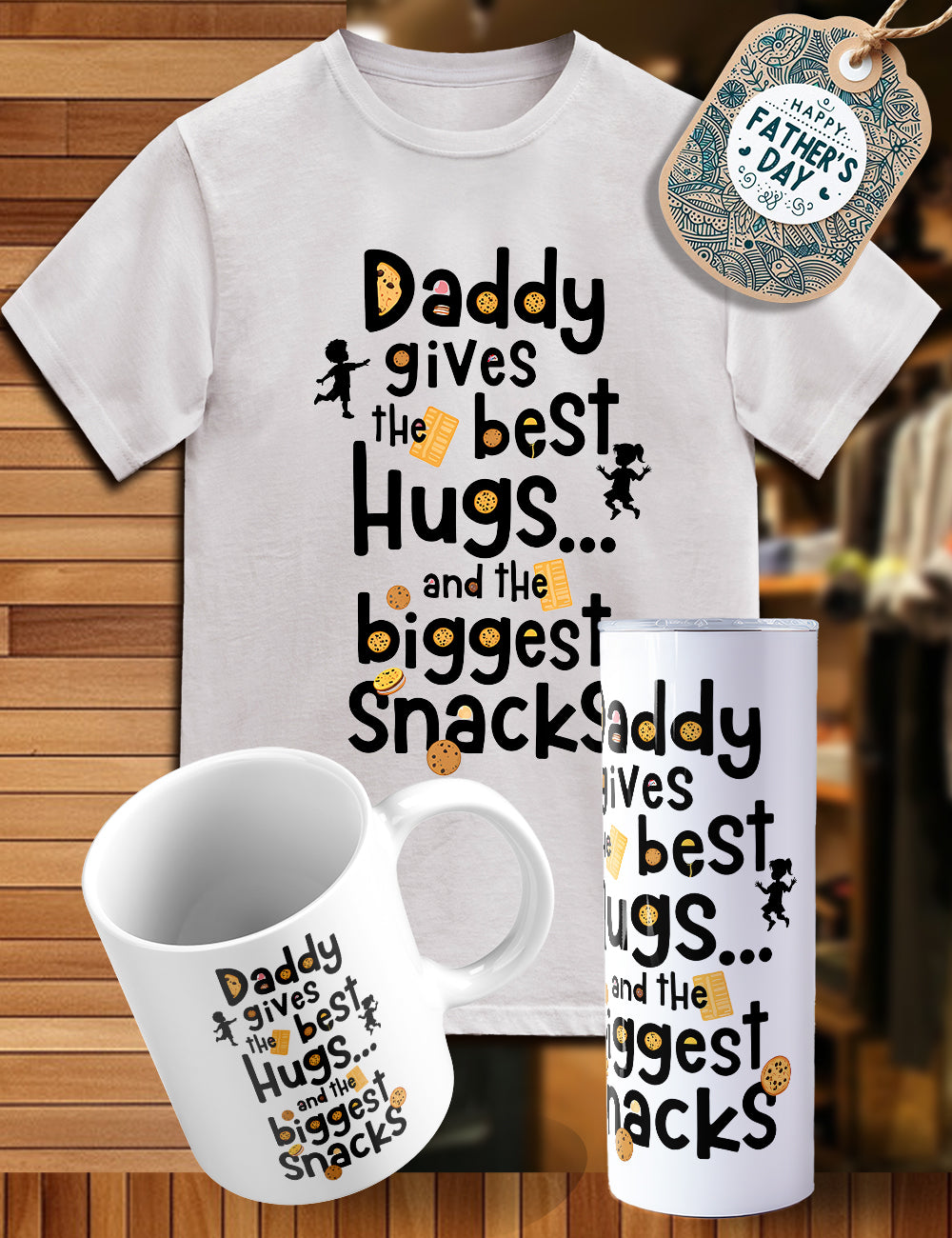 Father’s Day trio shirt, tumbler, cup