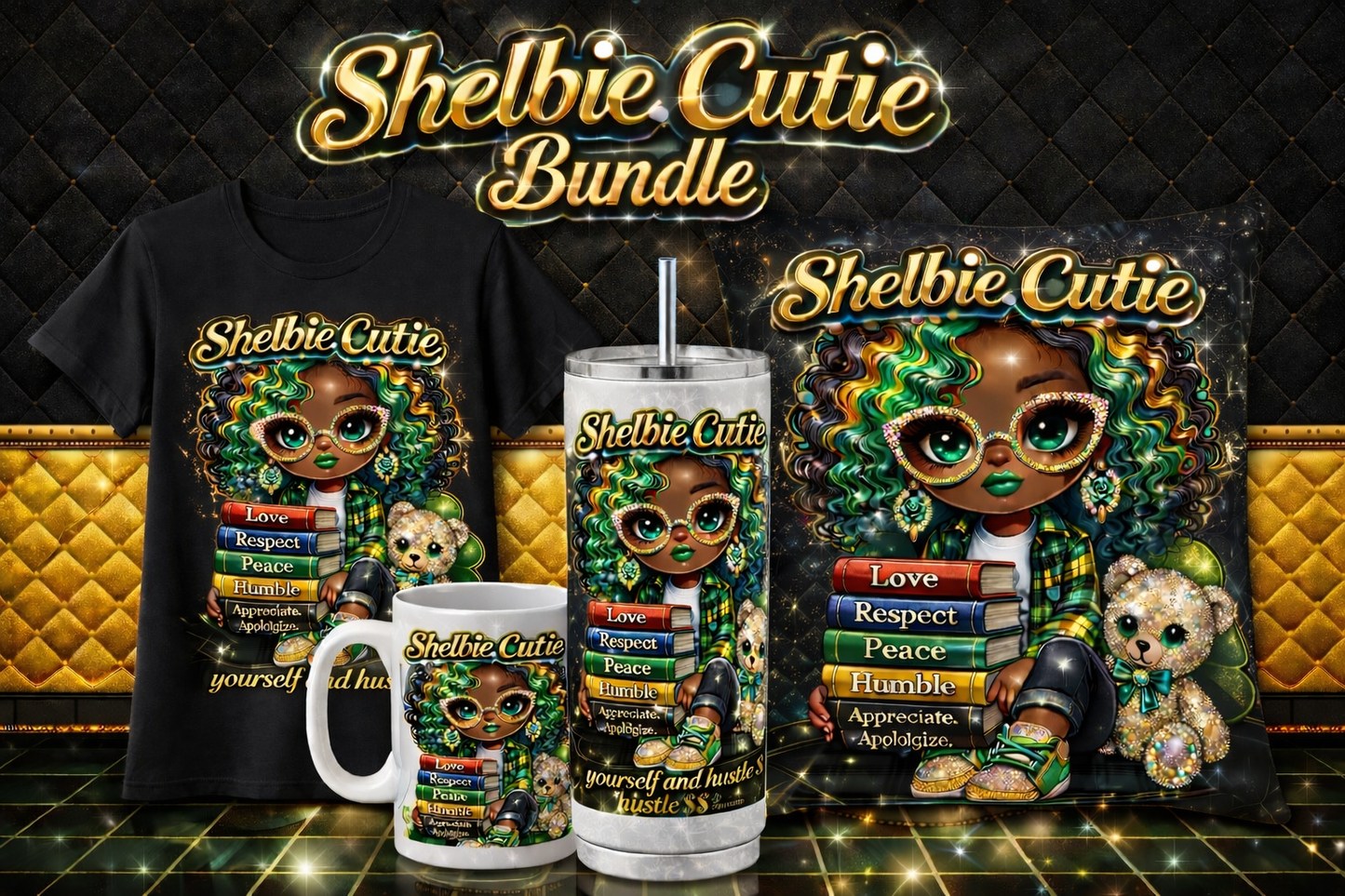Shelbie Cutie “Hustle & Values” Design 💚✨ Bundle