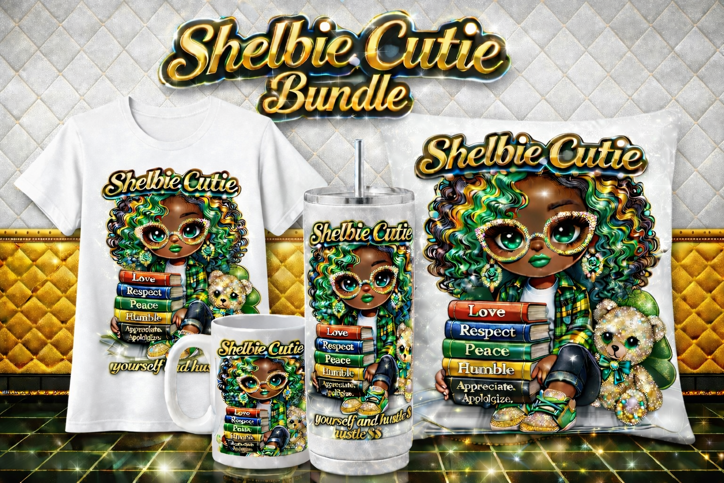 Shelbie Cutie “Hustle & Values” Design 💚✨ Bundle