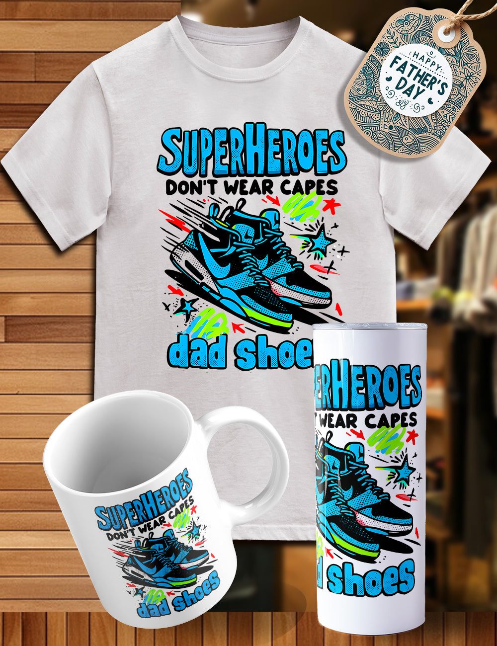 Father’s Day trio shirt, tumbler, cup