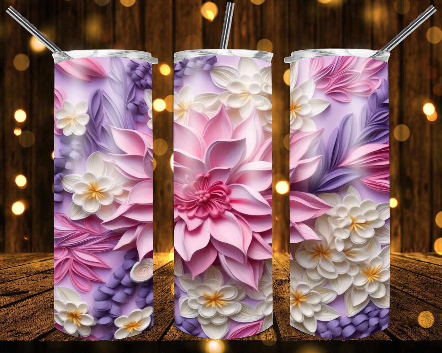 Flowers tumblers