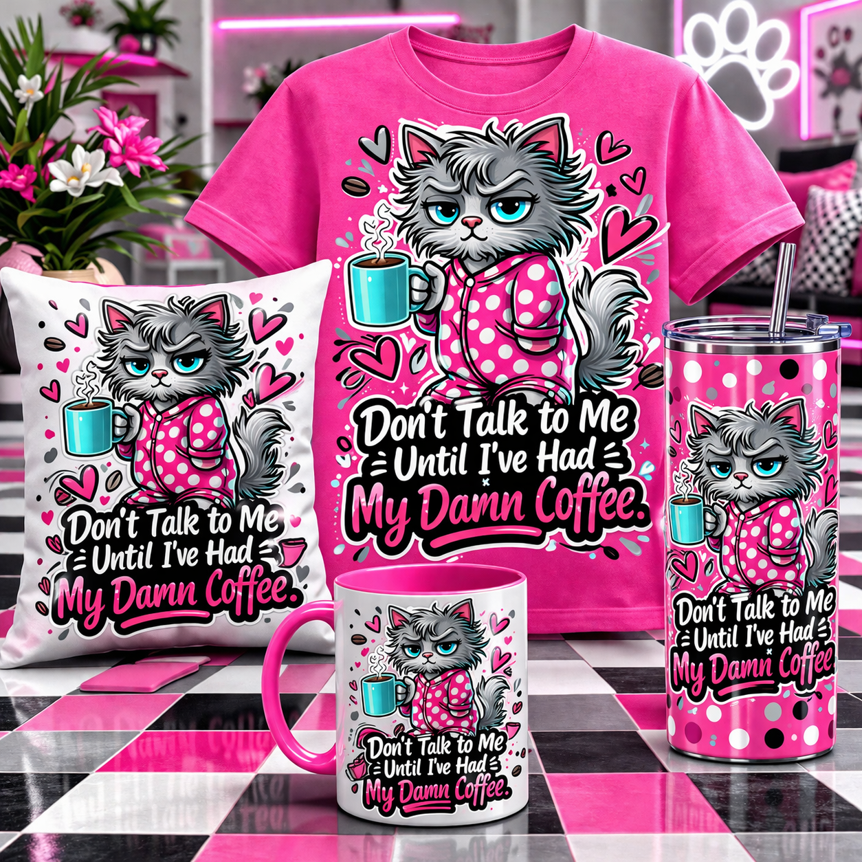 Start your day with attitude and style ☕💗