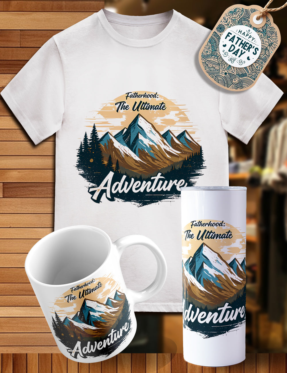 Father’s Day trio shirt, tumbler, cup