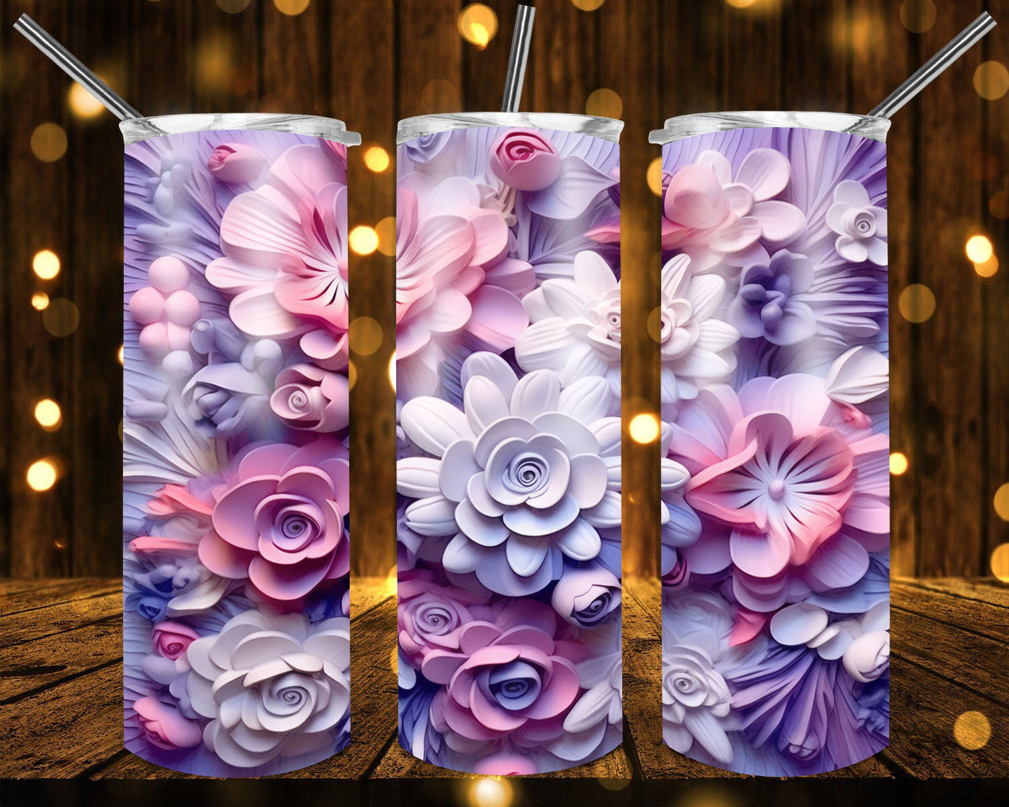 Flowers tumblers