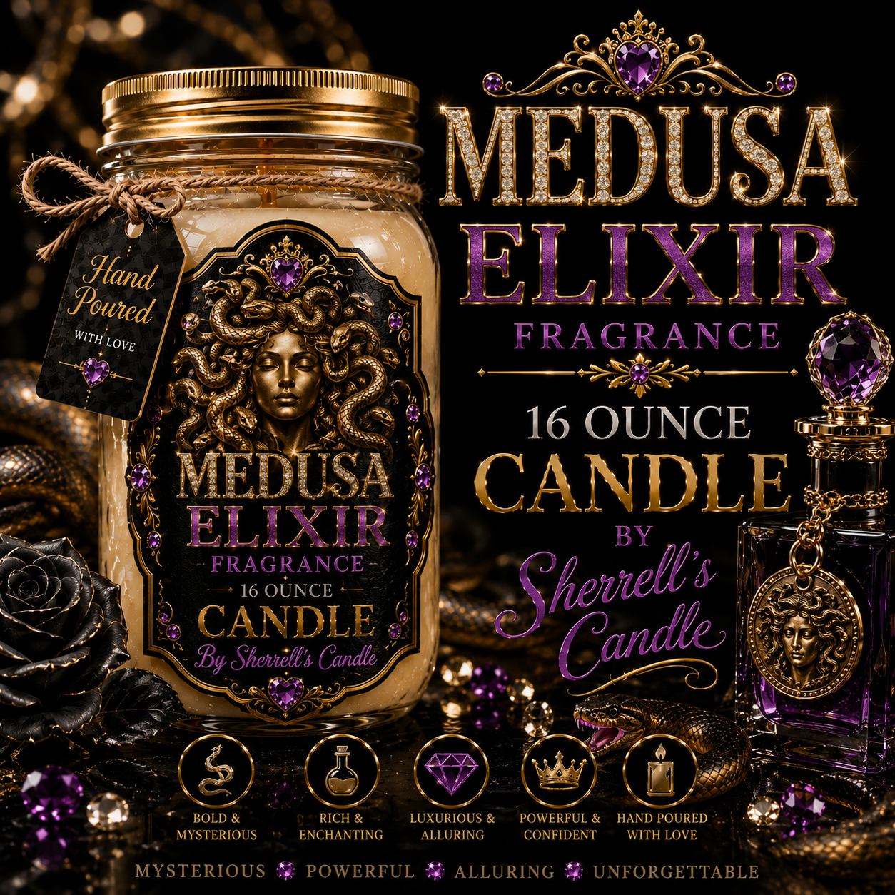 Sherrell’s Candle™ 16 oz Luxury Mason Jar Candle
