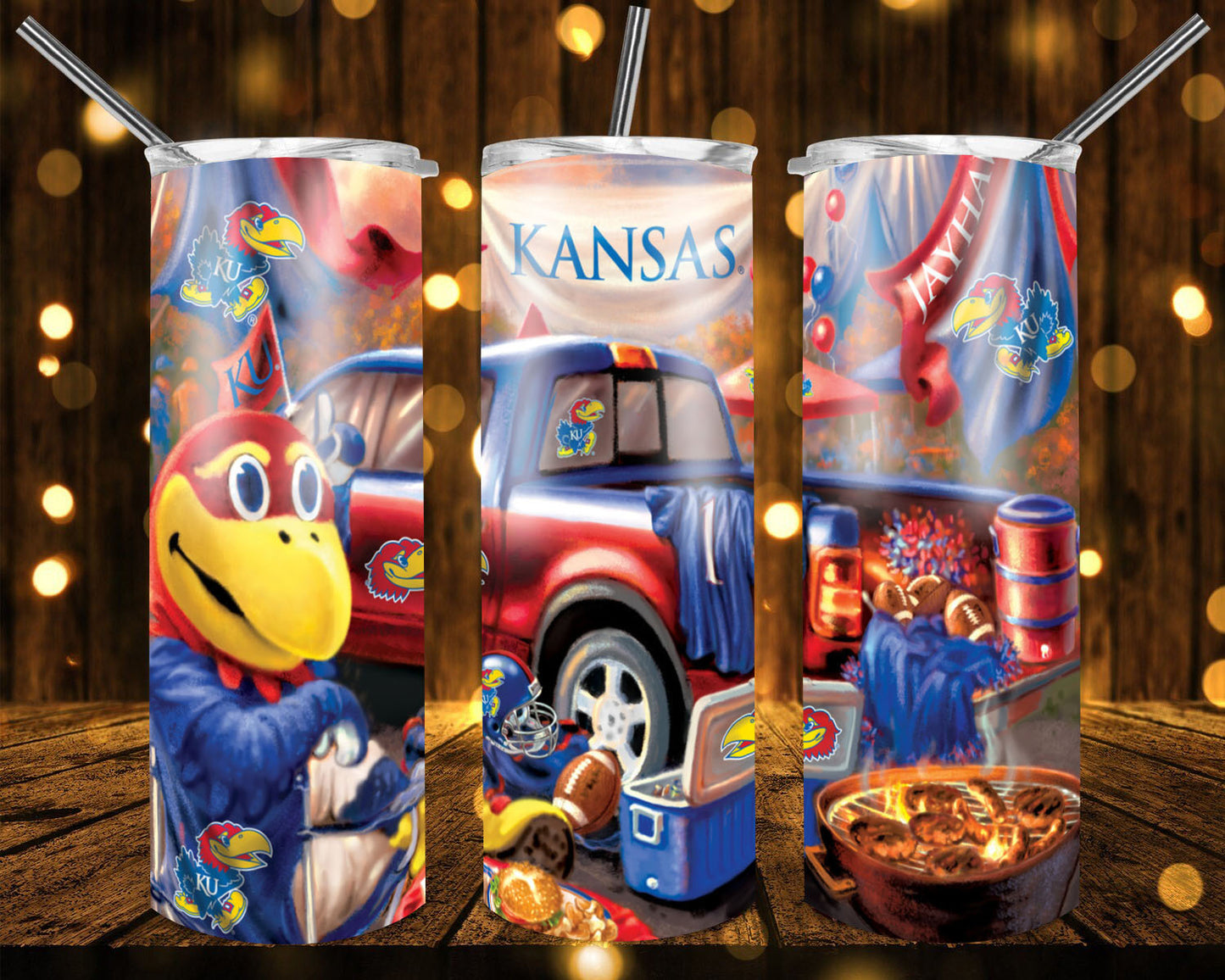 College football team badass trucks tumblers