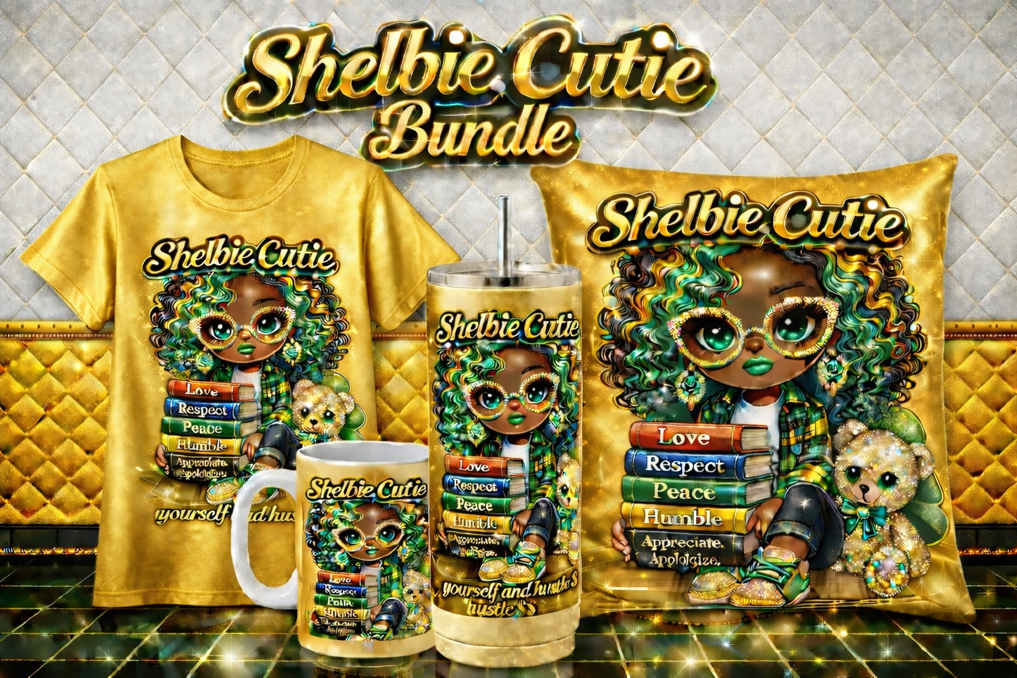 Shelbie Cutie “Hustle & Values” Design 💚✨ Bundle