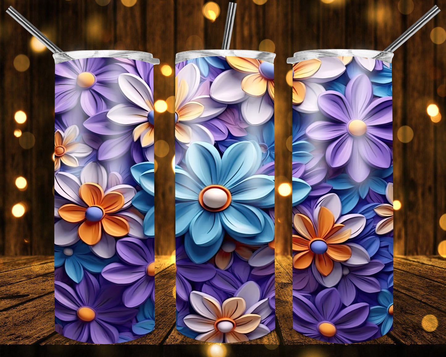 Flowers tumblers