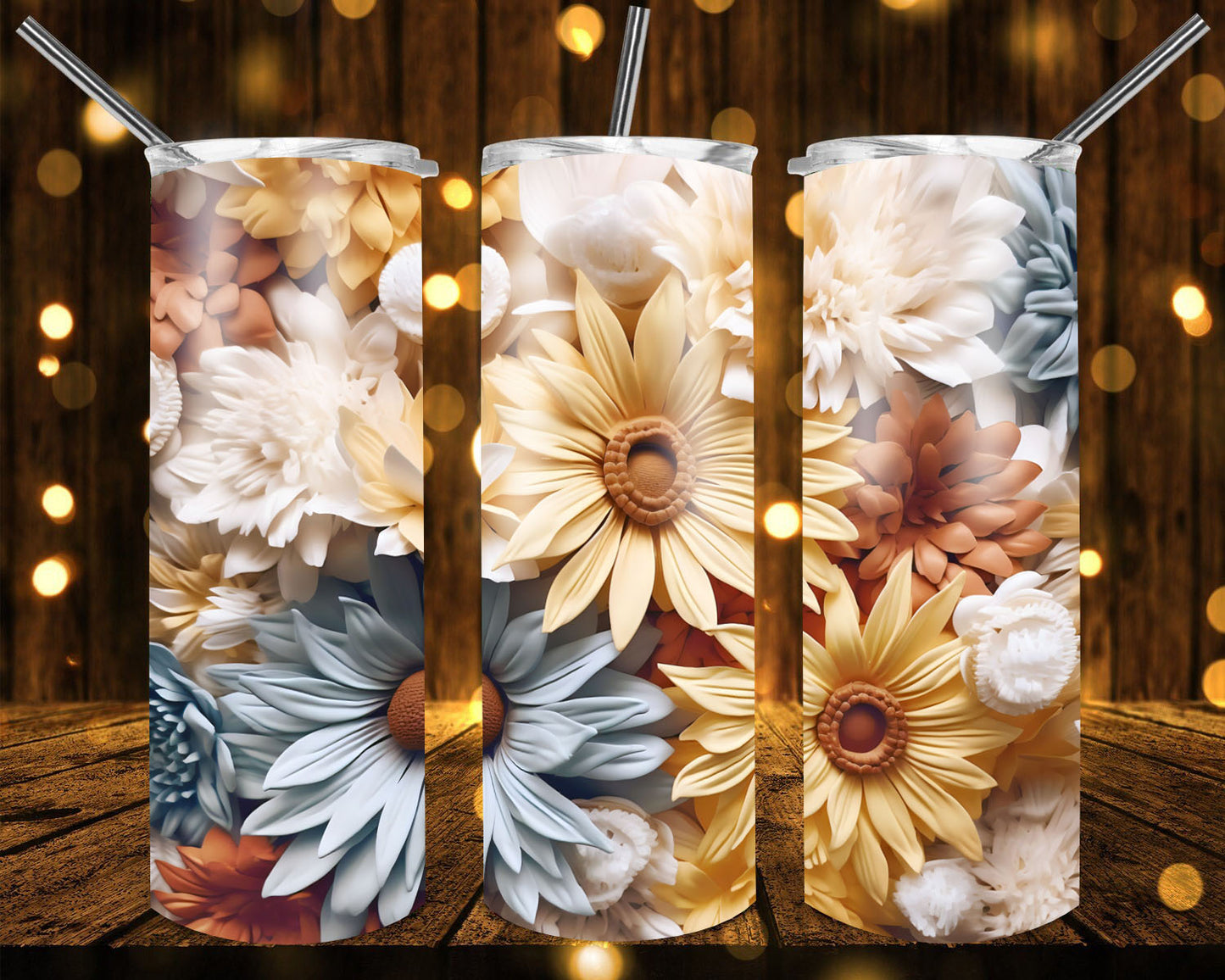 Flowers tumblers
