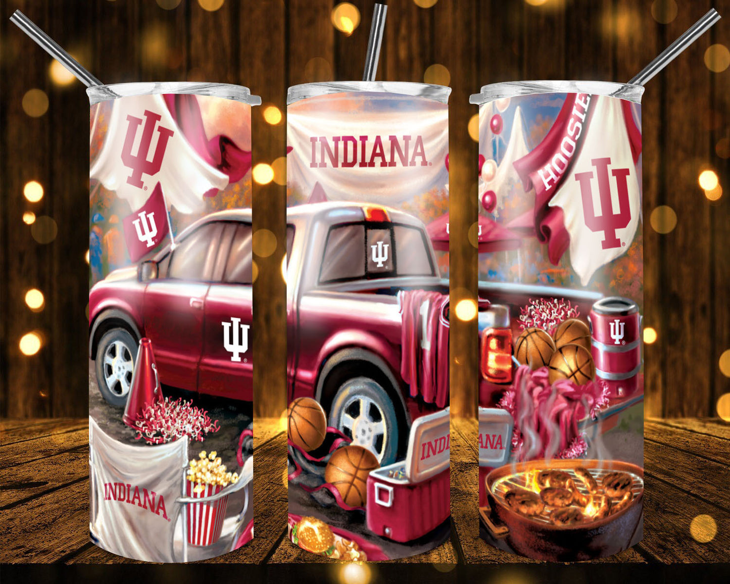 College football team badass trucks tumblers