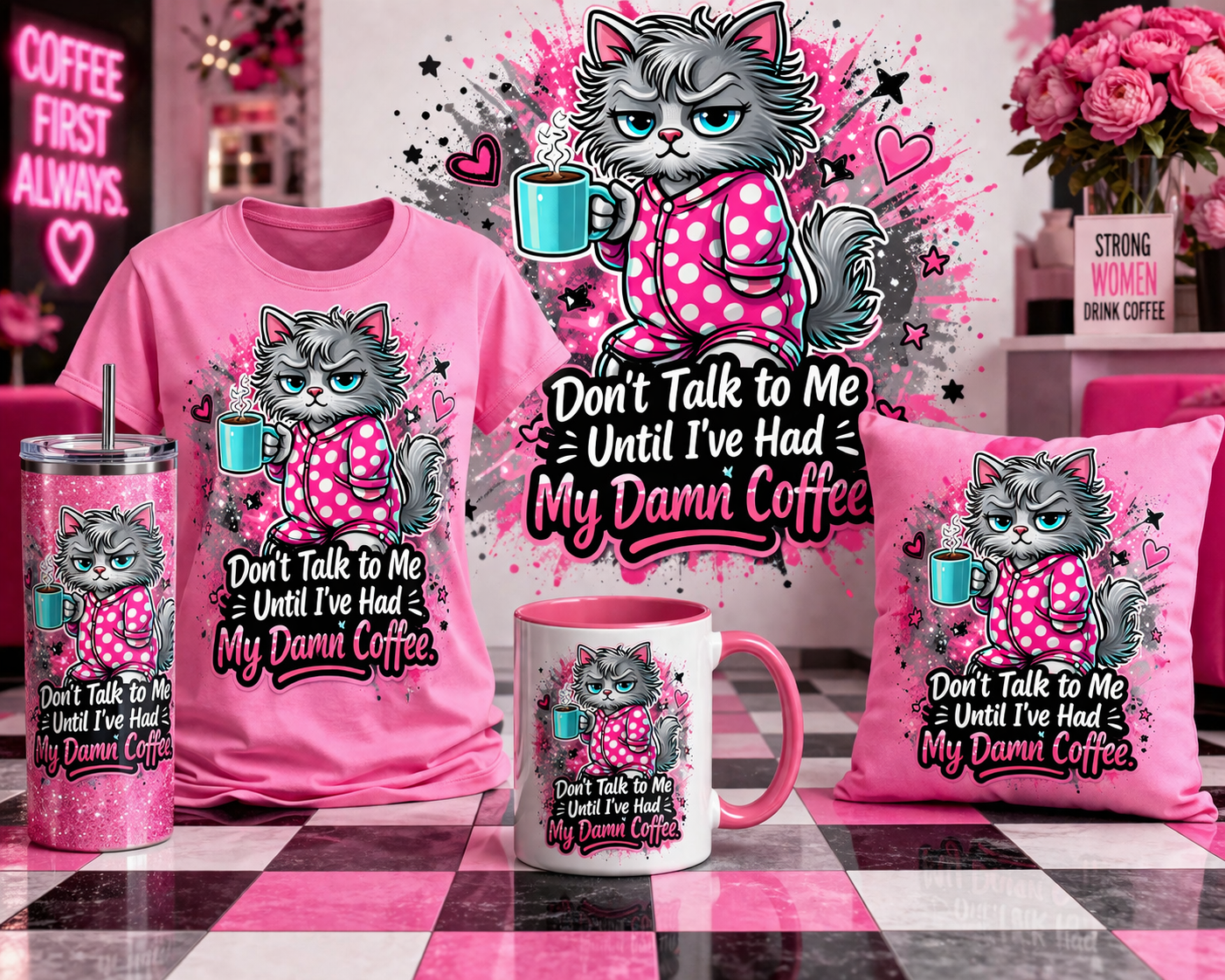 Start your day with attitude and style ☕💗