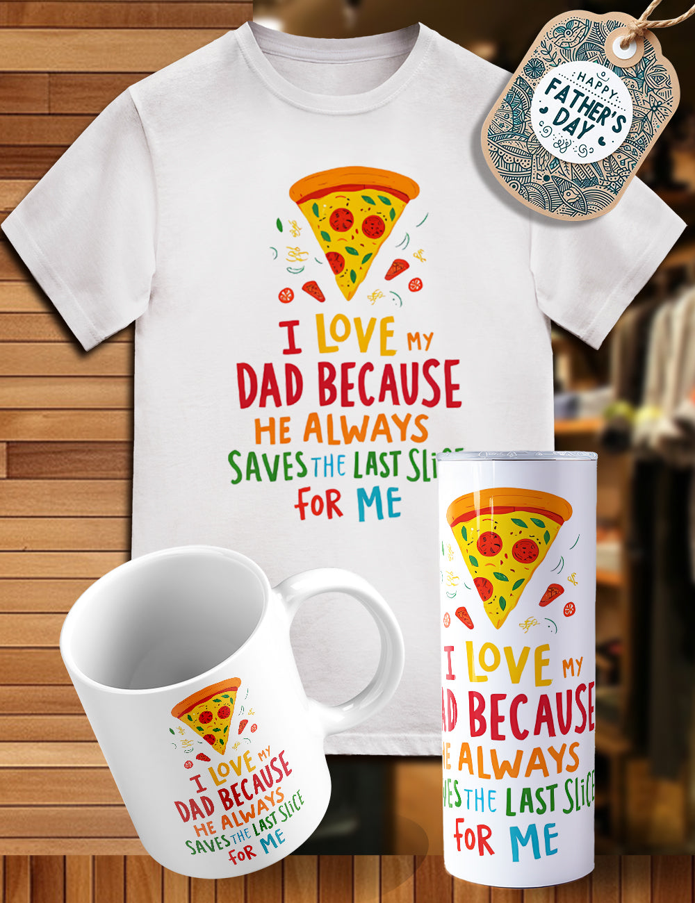 Father’s Day trio shirt, tumbler, cup