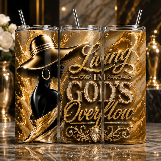 Luxury Affirmation 20 oz Skinny Tumbler – Inspirational Collection