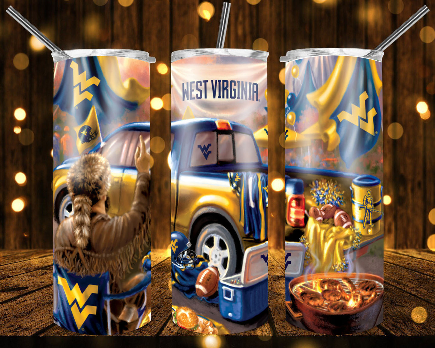 College football team badass trucks tumblers