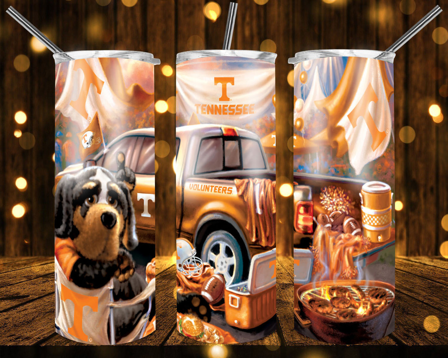 College football team badass trucks tumblers
