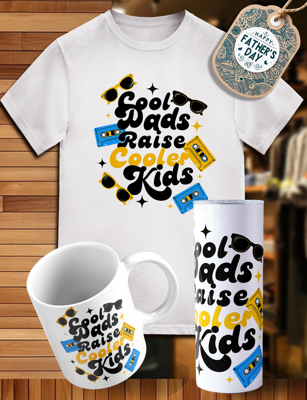 Father’s Day trio shirt, tumbler, cup